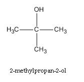 Image result for iupac name of 2-methylpropan-2-ol