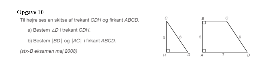Bestem BD og i firkant ABCD Matematik - Studieportalen.dk