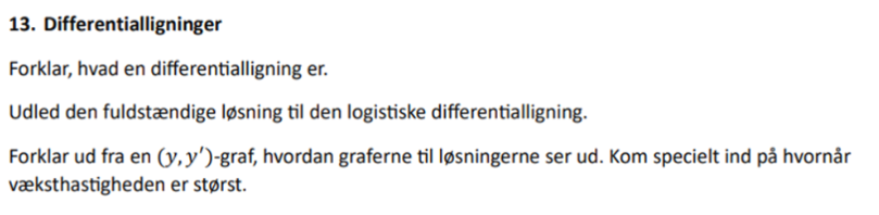Indsætter eksamensspørgsål