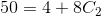 50=4+8C_2