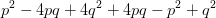 p^2-4pq+4q^2+4pq-p^2+q^2