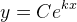 y=Ce^{kx}