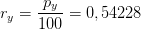 r_y=\frac{p_y}{100}=0,54228