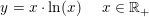 \small \small y=x\cdot \ln(x)\; \; \; \; \; x\in \mathbb{R}_+