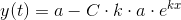 y(t)=a-C\cdot k\cdot a\cdot e^{kx}