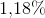 1{,}18\%