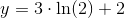 y=3\cdot \ln(2)+2