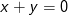 x+y=0