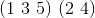(1\ 3 \ 5) \ (2 \ 4)