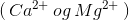 (\,Ca^{2+}\,og\,Mg^{2+}\,)\,