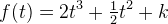 f(t)=2t^3+\tfrac{1}{2}t^2+k