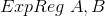 ExpReg \; A,B