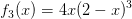 f_3(x)=4x(2-x)^3