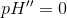 pH{ }''=0