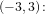 \small (-3,3)\! :