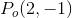 P_o(2,-1)