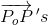 \overrightarrow{P_oP}{\, }'s