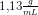1{,}13\tfrac{g}{mL}