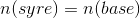 n(syre)=n(base)