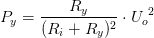 P_y=\frac{R_y}{(R_i+R_y)^2}\cdot {U_{o}}^{2}