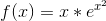 f(x)=x*e^{x^{2}}