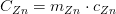 C_{Zn}=m_{Zn}\cdot c_{Zn}