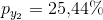 p_{y_2}=25{,}44\%