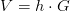 V=h\cdot G