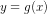 y=g(x)