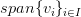 span\{v_i\}_{i\in I}
