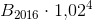 B_{2016}\cdot 1{,}02^4