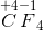 \overset{+4}{C}\overset{-1}{F}_4