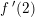 \small f{\, }'(2)