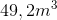 49,2 m^3