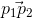\vec{p_1p_2}