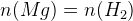 n(Mg)=n(H_2)