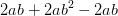 2ab+2ab^2-2ab