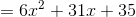 =6x^2+31x+35