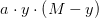 a\cdot y\cdot \left ( M-y \right )