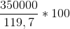 \frac{350000}{119,7}*100