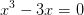 x^3-3x=0