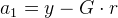a_1=y-G\cdot r