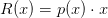 R(x)=p(x)\cdot x