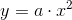 y=a\cdot x^2