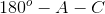 180^{o}-A-C