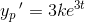y_p{\, }'=3ke^{3t}