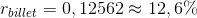 r_{billet}=0,12562\approx 12,6\%