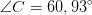 \angle C=60,93^{\circ}