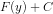 F(y)+C