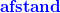 \small \mathbf{\color{Blue} afstand}